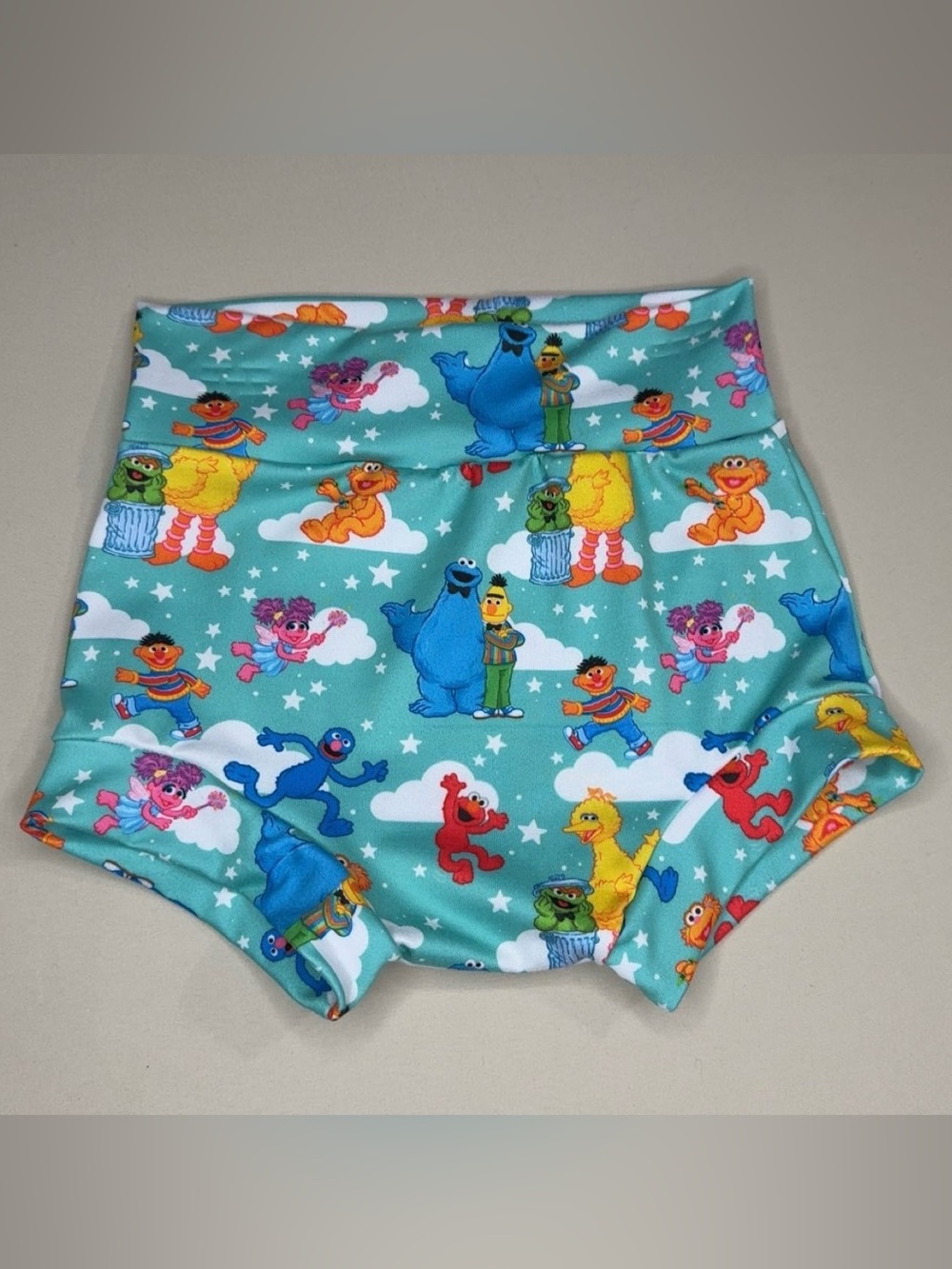 Handmade 3T Sesame Street Character Bummies Toddler High Waisted Bloomers Shorts